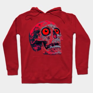 Halloween skull in red Hoodie